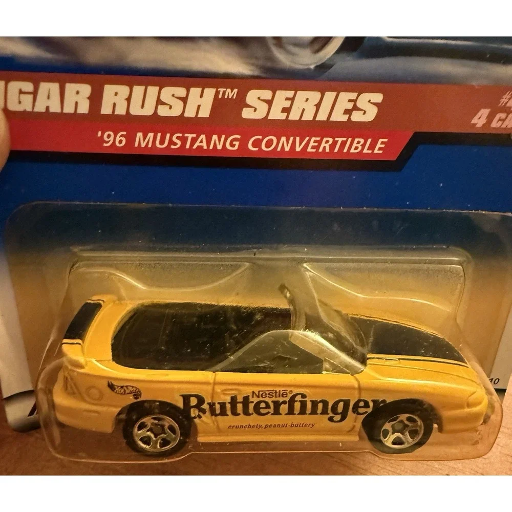 HOT WHEELS 1998 SUGAR RUSH '96‎ Ford Mustang BUTTERFINGER #4 of 4 #744